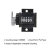 sourcing map Hand Counter with Spring 5 Digit Counter Hand