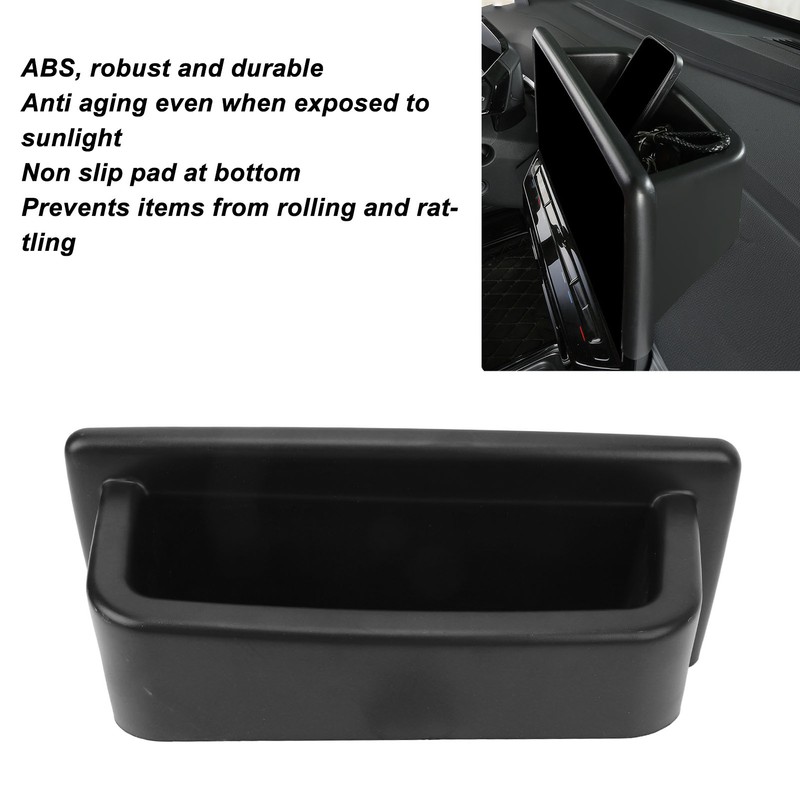 Center Console Dashboard Organizer ABS Behind Screen Storage Box Tray