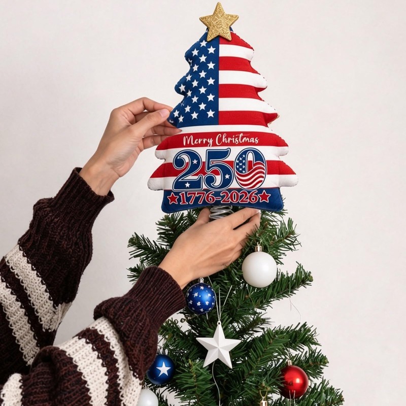 250th Christmas Tree Topper 250 Anniversary Christmas Tree Decoration