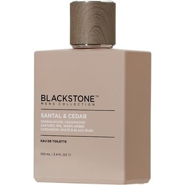 Santal & Cadar Fragrance for Men by Blackstone, 3.4 fl oz, Sandalwood, Cedarwood, Leather, Iris, Warm Amber Cardamom, White & Black Musk