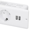 Embedded Power Outlet 2 USB 2 10A Ports Recessed Desk