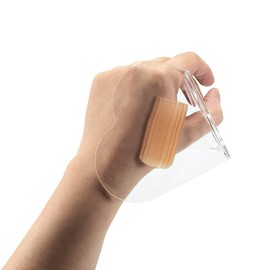 zalati Nail Art Palette Acrylic Makeup Colour Mixing Plate Handheld Tray for Foundation Nail Eyelashes Cosmetics Mix Test Beauty