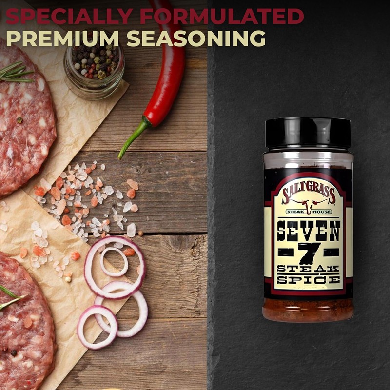 Saltgrass Seven -7- Steak Spice, 12 Ounces