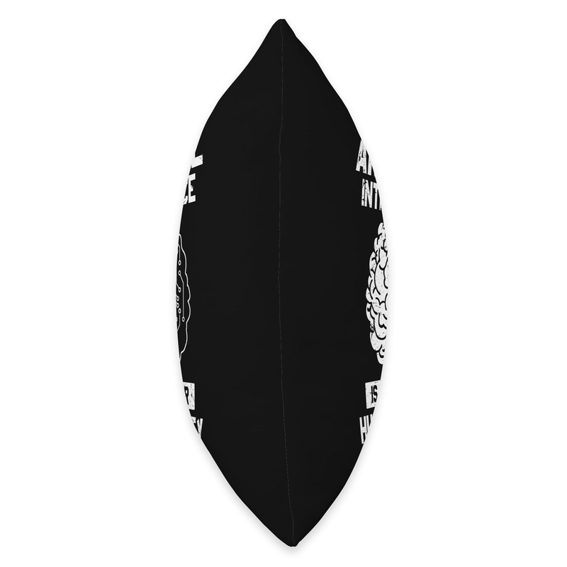 Artificial Intelligence Match Human Stupidity AI Tech Joke Throw Pillow