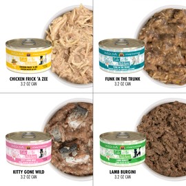 Weruva Cats in the Kitchen, Variety Pack, Kitchen Cuties, Wet Cat Food by Weruva, 3.2oz Cans (Pack of 12)