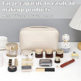 SOZOMO Bolsa de Cosméticos de Viaje de Gran Capacidad, Neceser Viaje Grande Capacidad,Neceser de Viaje Impermeable,Makeup Bag para Maquillaje Portátil