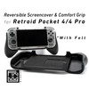 Grip for Retroid Pocket 4/4 Pro 2-in-1 Reversible Screen Cover