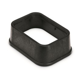 Rain Bird CPVBSTDEXT Professional Series 6" Extension Rectangular Sprinkler Valve Box, Black with Green Lid, 6.75" High