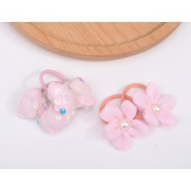 BIANHUAN Hair Rubber for Children, Kids, Fashionable, Hair Accessories, Baby, Hair Rubber, For Children, Ribbon, Girls, Children's Hairband, Toddler, Hair Accessories, 20-Piece Set, Baby Hair Elastic,