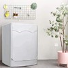 Washing Machine Cover, Sunscreen Dustproof Cover with Zipper, Outdoor Washing