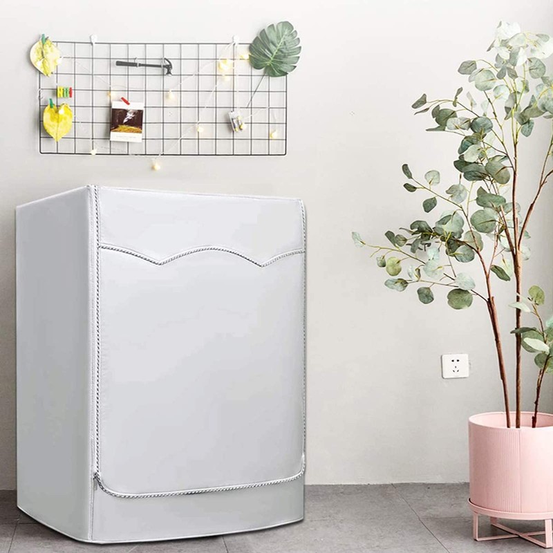 Washing Machine Cover, Sunscreen Dustproof Cover with Zipper, Outdoor Washing