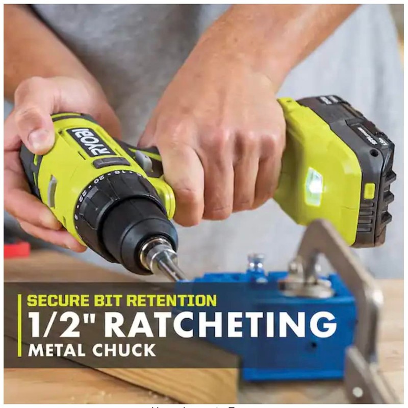 RYOBI ONE+ 18V Cordless 1/2 in. Drill/Driver (Tool Only) PCL206B,