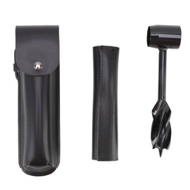 Outdoor Survival Multitool Stainless Steel Hole Drilling Punching Tool with Storage Bag Black
