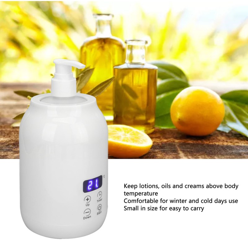 Massage Oil Heater LED Display Touch Control Temperature Adjust Essential