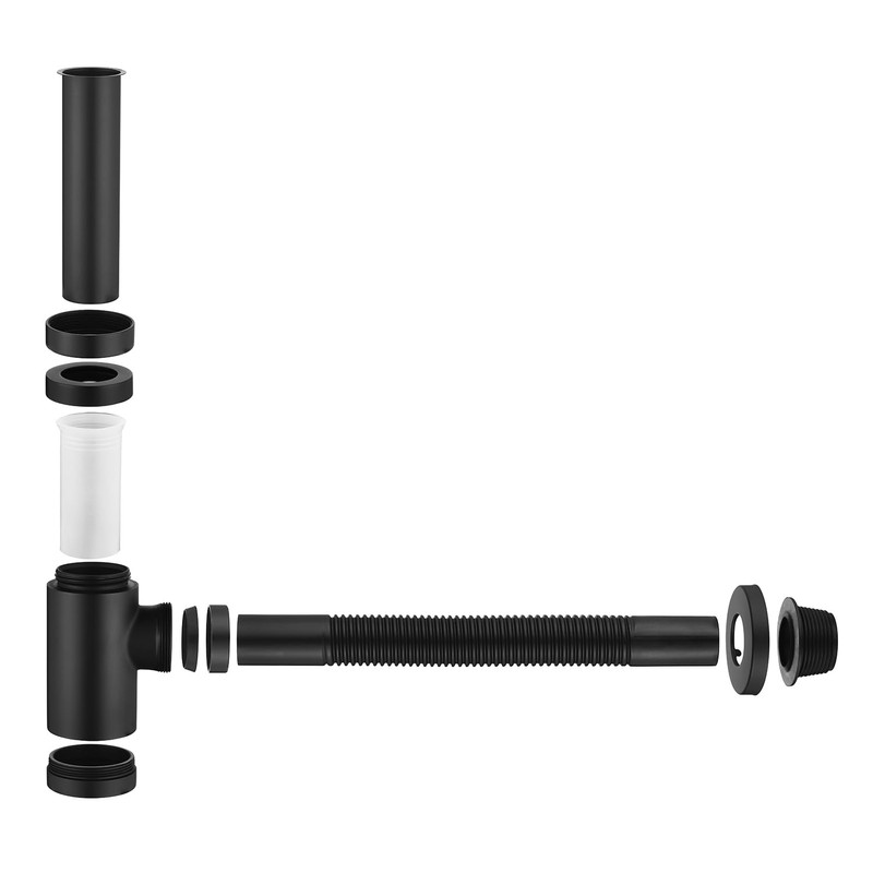 GORDEE Bathroom Sink P-Trap Drain, Adjustable 1-1/4 Bottle P Trap