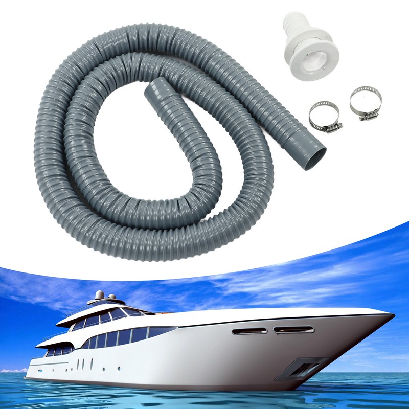 Bilge Pump Hose Fast Flow Rate Grey Flexible Leak Proof