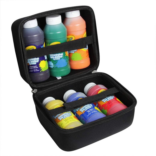 Hermitshell Travel Case for Crayola 6 Count Washable Finger Paints (Only Case)