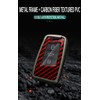 SANRILY Carbon Fiber Pattern Red 3/4 Button Key Fob Cover