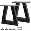 Rioychan 8 Inch Trapezoid Metal Table Legs Black, DIY Furniture