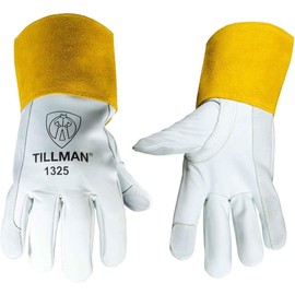 Tillman 1325 Goatskin TIG Welding Gloves with Reinforced Thumb and Fingertip, Large