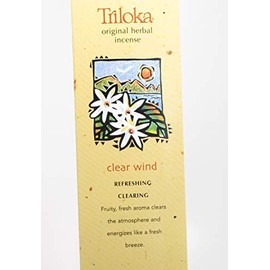Triloka Clear Wind Incense, 10 CT