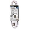 Cord Ext Indr 3out16/3x6ft Wht
