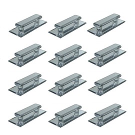 Mirart Pull Handle, Self Stick Large Acrylic Mirror Beveled Pull (12 Pack)