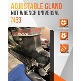 FLYINGWING 7463 Small Universal Gland Wrench Replacement for OTC 7463 for use on hydraulic cylinders with nuts from 1" to 3-3/4" on most agricultural and construction machinery