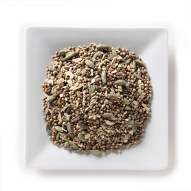 Mahamosa Herbal Flower Tea Blend and Tea Infuser Set: 8 oz Ginger Spice Delight Herbal Tea, 1 Stainless Steel Tea Ball Infuser (Bundle- 2 items)(Tea ingredients: Ginger roots, cardamom, coriander, rurmeric roots, cloves, nutmeg)