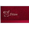 Lashuma Linz Embroidered Hand Towel with Taurus Sign 70 x