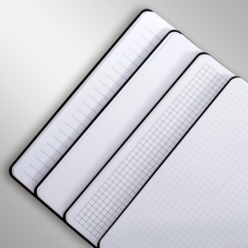 OLLEVRES Notebook A4 Squared - Premium Paper 120 g/m² -