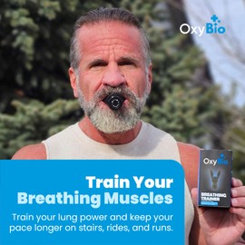 OxyBio Oxy Respiratory Trainer | Breathe Easier with Stronger Lungs | Made with High Grade Silicone
