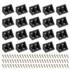 PATIKIL Plastic Corner Braces 19x19x33mm, 20 Pack L-Shape Bracket Right