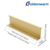 goldenwarm 25 Pack Champagne Gold Edge Tab Pulls Drawer Finger