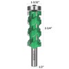 KOWOOD PRO Flush Trim Router Bit(20 Flutes) 1/2" Shank,2-3/4"Cut Length