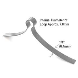 Northern DIY Rim Lock Springs/Feather Springs - Width 1/4" (6.4mm) - Pack of 5