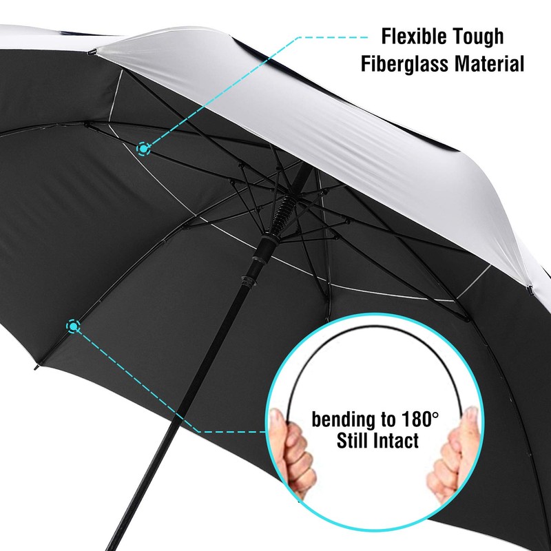 G4Free 72 Inch Huge Golf Umbrella UV Protection Auto Open