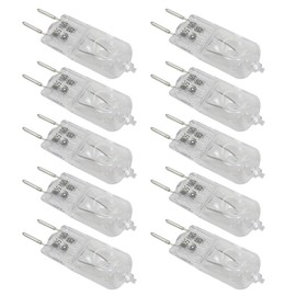 JRSHOME 2025 New Light Bulb for GE Microwave Oven Hood, Halogen Bulb for GE Over The Stove Range,G8/50W/120V,Night Light/Stove Light Bulb,Replaces WB08X10051 WB08X10057, Set of 10