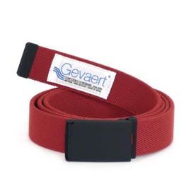 SwingPlus Gevalt Belt, Stylish Solid Belt, Rubber, Leather, Casual, Stretchable, Unisex, Made in Japan, One Size Fits Most, red, Free size