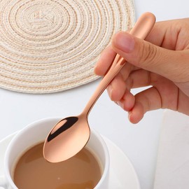 Buyer Star Demitasse Espresso Spoons, 8 Pieces Mini Coffee Spoon,18/10 Stainless Steel Heavy Duty Tea Spoons Set of 8, 5.5 Inch