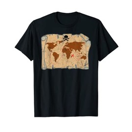Pirates Treasure Maps Distressed Shirt Men Women Kids T-Shirt