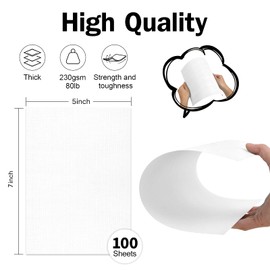 5x7 White Linen Paper Textured Cardstock, Goefun 100 Pack Index Card Wedding Invitation Cardstock 80 lb Linen Paper for Printing, Invitations, Arts & Crafts and Business Cards