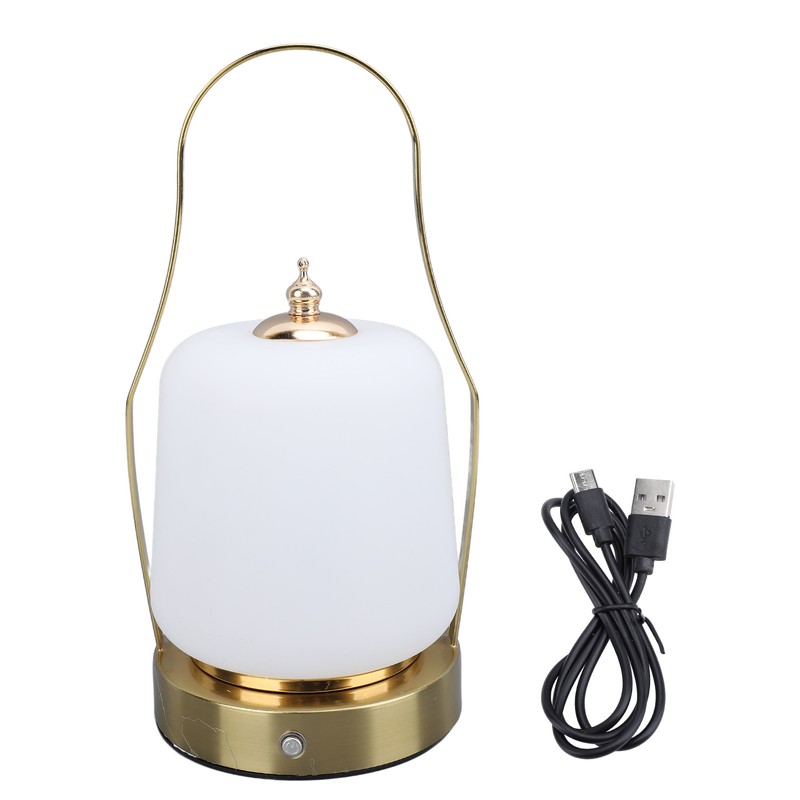 Cordless Lantern LED Retro Rechargeable Stepless Dimming 3 Lighting Modes