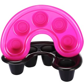 2 Pieces Nail Art Tips Hand Soak Bowl Tray Remover Manicure Soaking Tool Soak Off Finger Bowl, Fill The Trays with Acetone Remover to Remove Gel Nail Polish Manicure Removing Nail Extensions