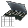 Lindner 2364-2120CE NERA M coin case with a black insert
