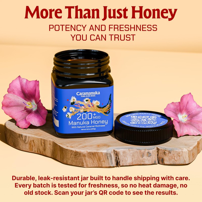 Caramanuka Manuka Honey MGO 200 – 100% Raw & Unfiltered