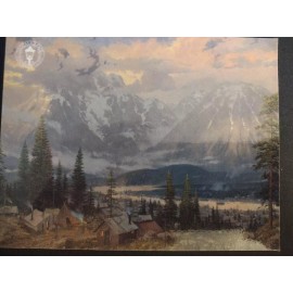 Thomas Kinkade "Great North" Art Refrigerator Magnet NEW 4x5 1/2"