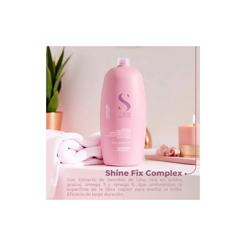 Shampoo Para Cabello Alfaparf Nutritive Semi Di Lino 1 Lt