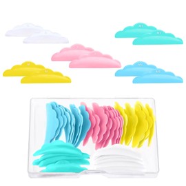 Classicseali 50PCS Lash Lift Shield, Silicone Lash Lift Shields, Multicolor Reusable Soft Eyelash Lifts Pads, Makeup Beauty Tools, for Full Eyes, for Eyelash Lifting and Coloring, 5 Sizes