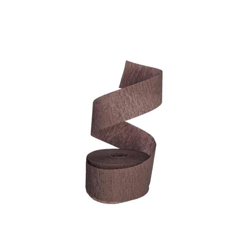 Made in USA Brown and Metallic Gold Crepe Paper Streamers,
